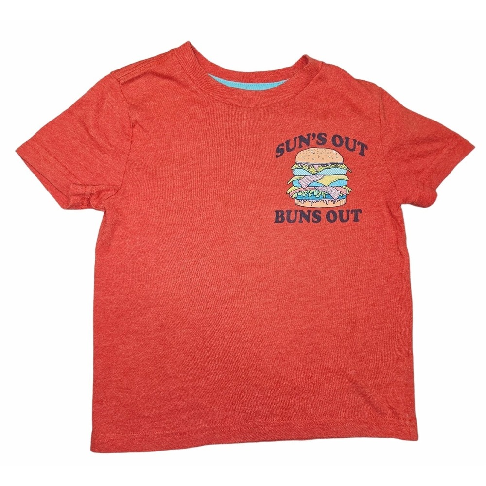 Arizona Jean Co. Boys' Red "Sun's Out Buns Out" Graphic T-Shirt - Size XXS 4/5